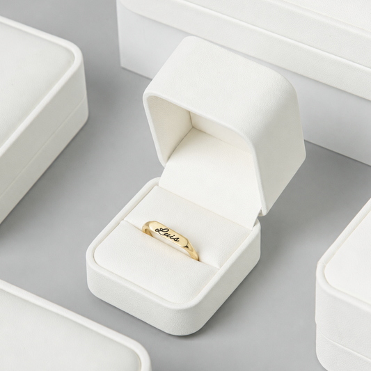 Luxury Leather Ring Box