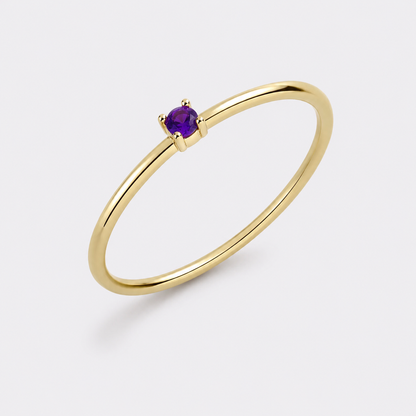 Anniversary Month Birthstone Ring