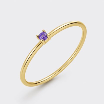 Anniversary Month Birthstone Ring