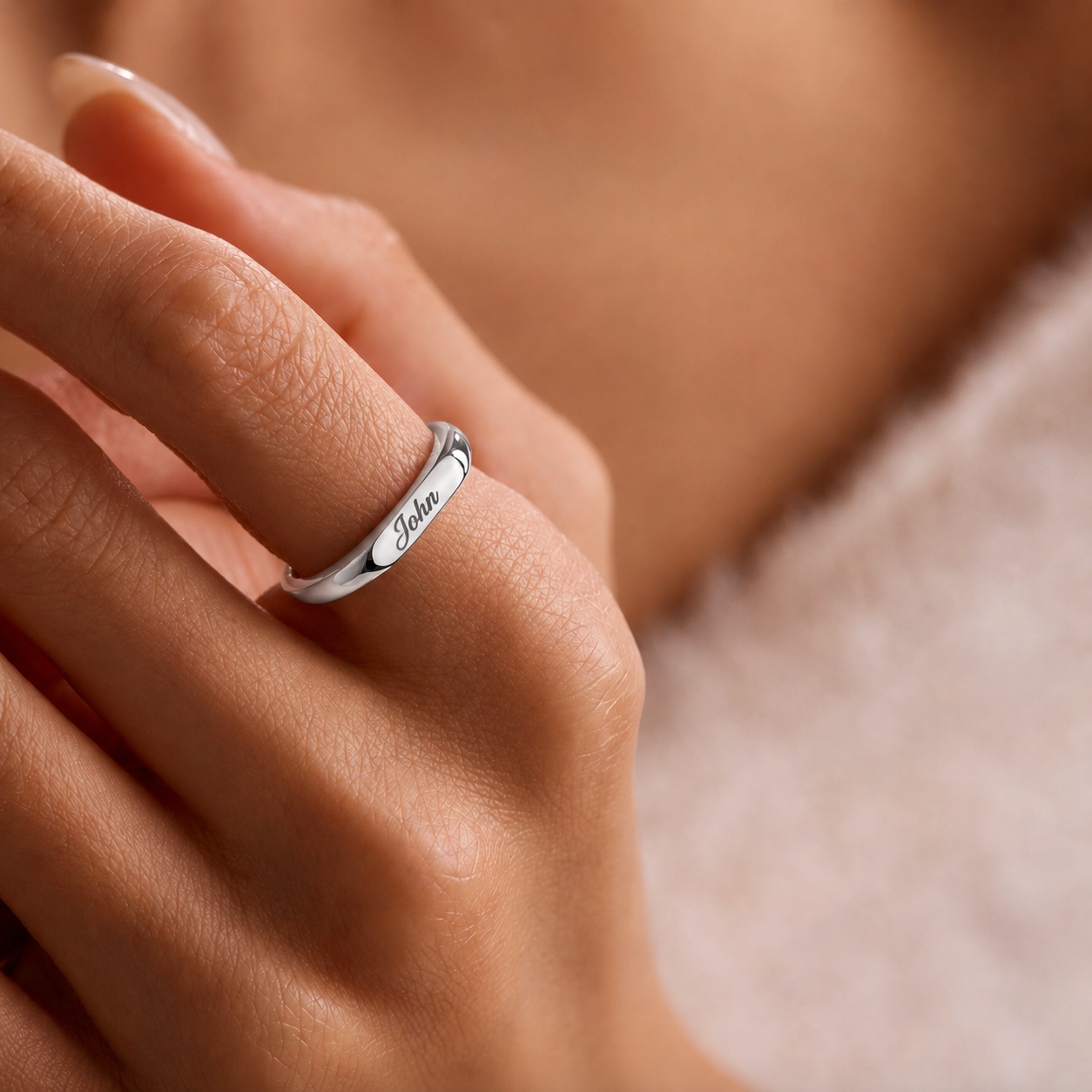 Engraved Name Ring