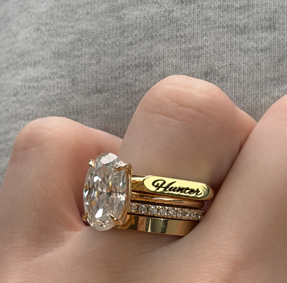 Engraved Name Ring