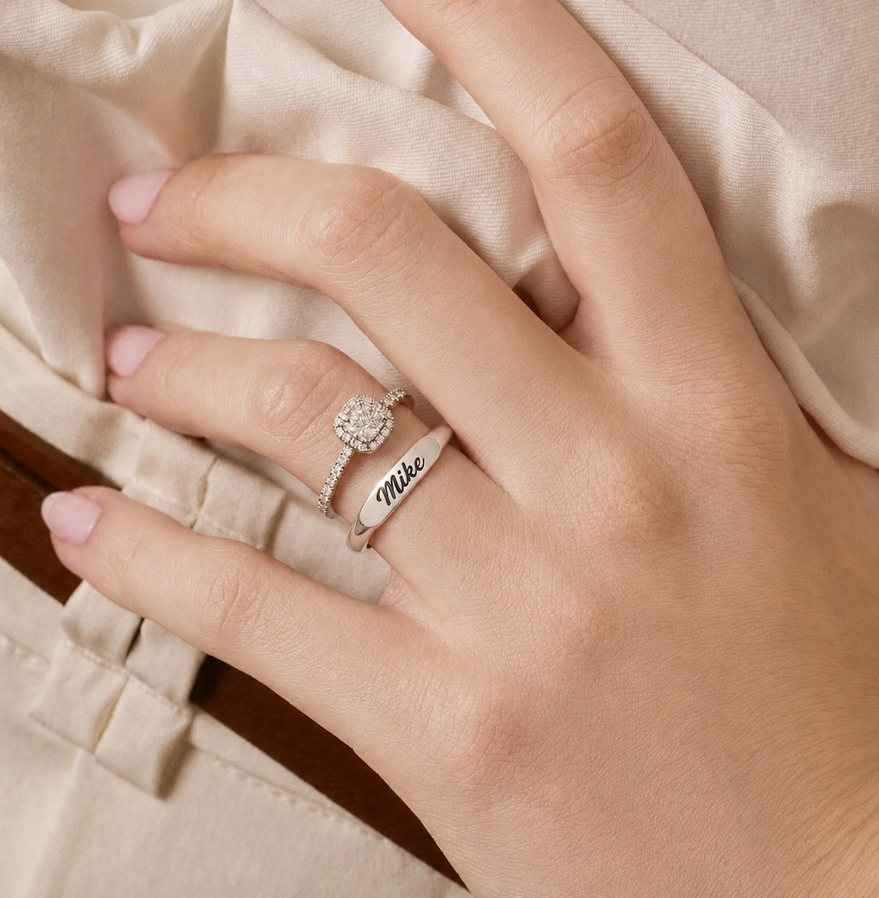 Engraved Name Ring