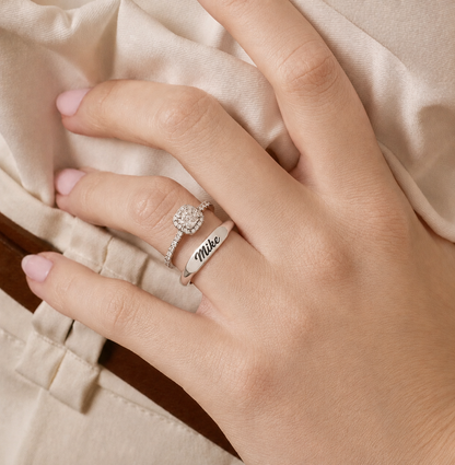 Engraved Name Ring